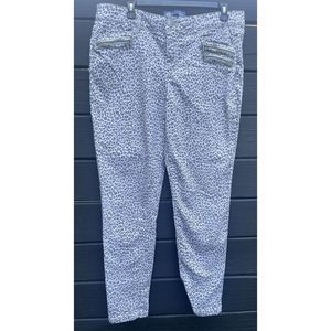 Democracy Womens ‘AB’ Technology Pink/Gray Leopard Print Jeans Size 14 Stretch